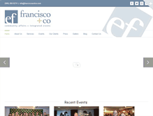 Tablet Screenshot of franciscoandco.com